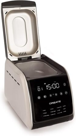 Хлібопічка CREATE Chef Bread, 850 Вт, 12 програм, LCD-дисплей, таймер 15 годин, з аксесуарами