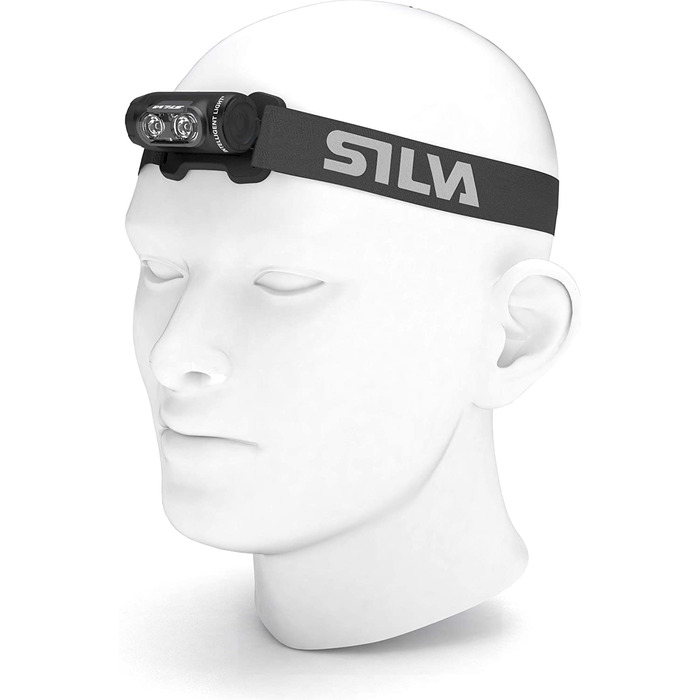 Ліхтар налобний Silva Explore 4RC, 400 люмен, акумуляторний, USB-зарядка, 3 режими яскравості, 3 кольори світіння (білий, червоний, зелений), для шолома, для пожежників, для велосипеда, для туризму