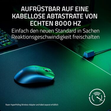 Бездротова ігрова миша Razer Viper V3 HyperSpeed, сенсор Focus Pro 30K DPI, перемикачі 2-го покоління, частота опитування 4000Гц, чорна