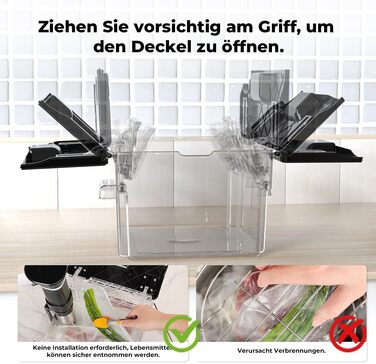 Контейнер для Sous Vide 11л з кришкою та решіткою, полікарбонат (без BPA), універсальний для багатьох Sous Vide пристроїв