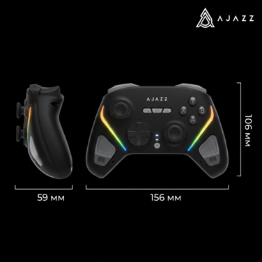 Бездротовий геймпад з док-станцією Ajazz GP100 Set Black (GP100S-B)