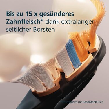 Смінні насадки для електричної зубної щітки Philips Sonicare A3 Premium All-in-One, чорні, 6 шт, HX9096/88