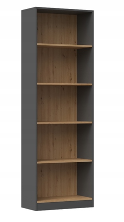 Стелаж TopEshop, дуб артизан, 60х182х30 см, 5 полиць