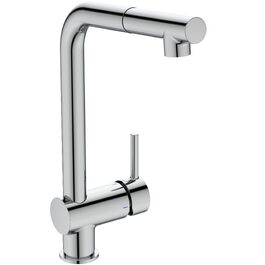 Змішувач кухонний Ideal Standard Alero з висувним душем, поворотний 360°, економний (12 л/хв), хром (361 мм)