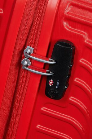 Валіза American Tourister Mickey Clouds, розширювана, 66 см, 63/70 л, червона, на колесах, середня