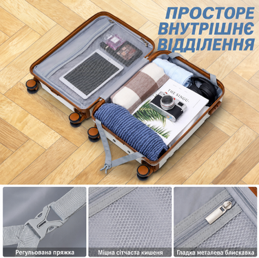 Набір дорожніх валіз COOLIFE: ручна поклажа 55x35x20 см і рюкзак 20 л для Ryanair, жорсткий чемодан із TSA-замком, рюкзак для кабіни