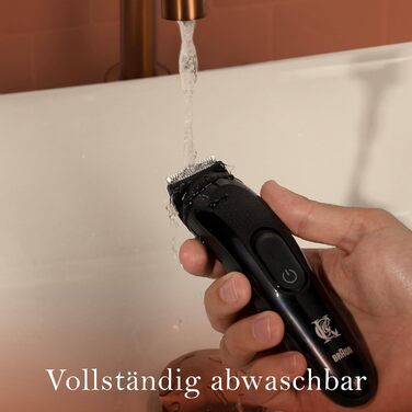 Тример для бороди King C. Gillette для чоловіків, бездротовий, для короткої, середньої та довгої щетини, багаторазовий