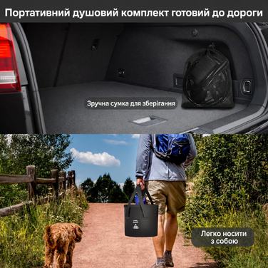 Mytrix 2024 Оновлений портативний душ для кемпінгу, повний комплект