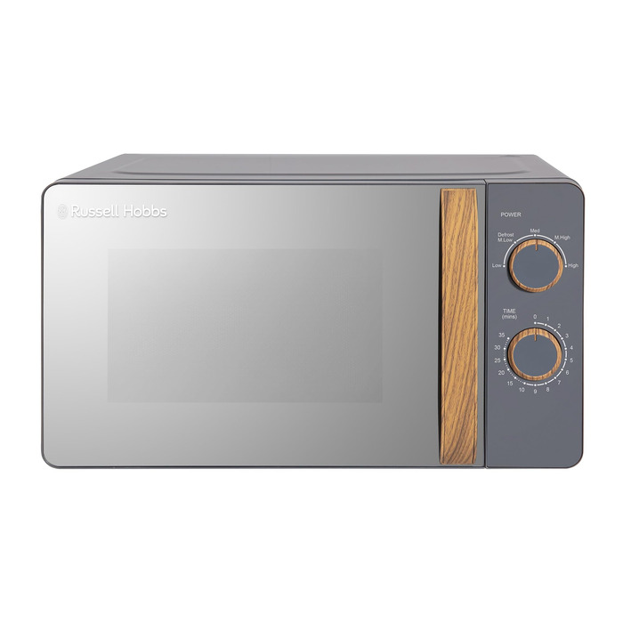 Мікрохвильова піч Russell Hobbs RHMM713G ручна, 17 л, 700 Вт, скандинавський стиль, сіра