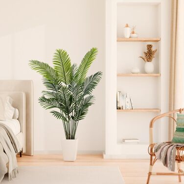 Велика штучна пальма PASCH Areca 160 см — реалістична декоративна рослина для інтер'єру, довговічна, імітація натуральної пальми