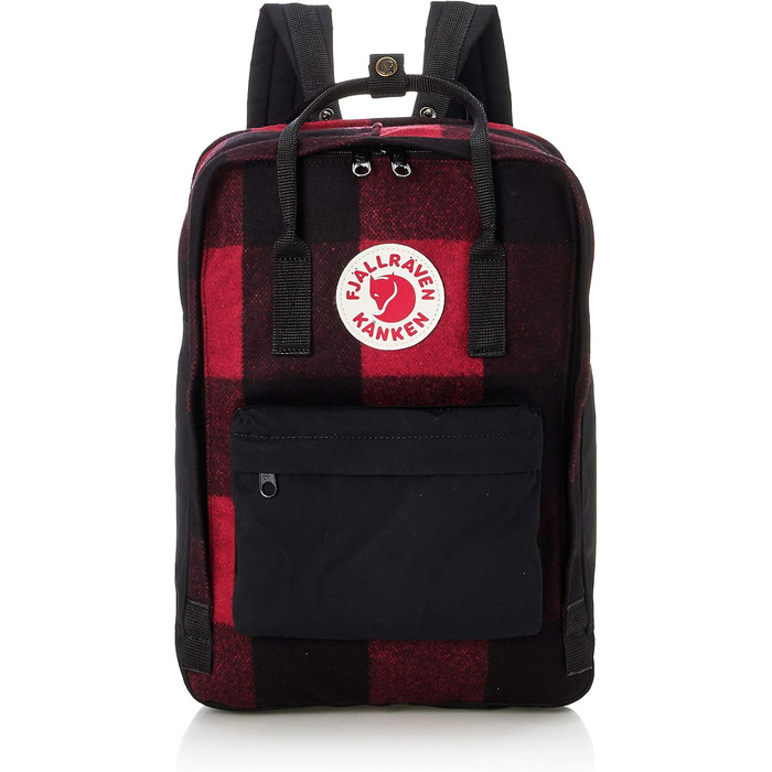 Рюкзак Fjällräven Kånken Re-Wool для ноутбука 15'' унісекс, червоний/чорний, 40x28x16 см