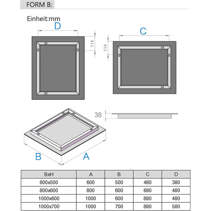 Дзеркало для ванної кімнати Badspiegel 120x70 см з підсвічуванням LED, сенсорне керування, антизапітніння, регулювання яскравості, біле світло (60x80 см)