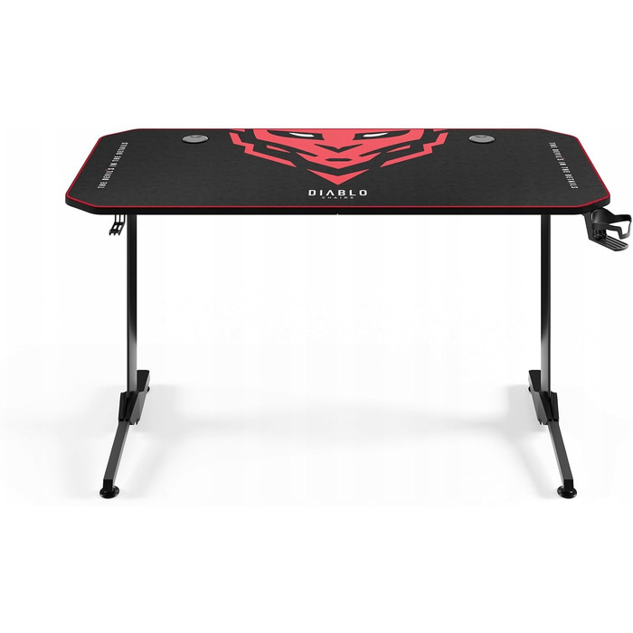 Ігровий стіл Diablo Gaming для ПК та комп'ютера, 160x75x75 см, чорний