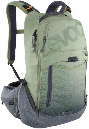 Рюкзак EVOC TRAIL PRO 16 л з захистом спини LITESHIELD PLUS, для трейлрайдингу та гонок, розмір L/XL, багатобарвний, з широкими поясними лямками та відсіком для питної системи 3 л, надлегкий