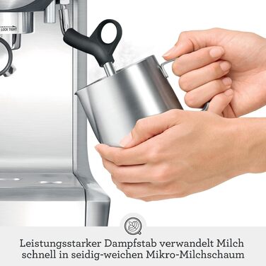 Кавомашина Sage The Barista Express з вбудованим млином та капучинатором – чорний трюфель
