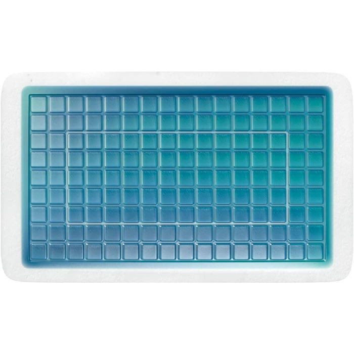 Ортопедична гелева подушка Technogel Pixel Deluxe для шиї, 66x40 см, біла