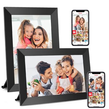 Цифрова фоторамка Frameo WLAN (набір 2 шт), 10.1 дюйма, IPS Touchscreen 1280x800, 32GB пам'яті, з автоматичним поворотом та віддаленою передачею фото