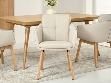 Стілець Mebel-Partner, тканина, бежевий, 1 шт.