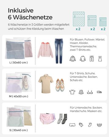 SONGMICS Кошик для білизни з кришкою, 90 л, 2 відділення, знімний мішок з ручками, ручне плетіння, для спальні та ванної, сірий, 33×46×60 см