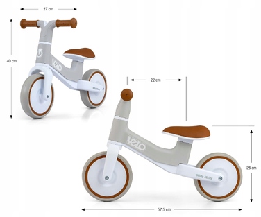 Беговел Milly Mally VELO Brown для дітей від 18 місяців