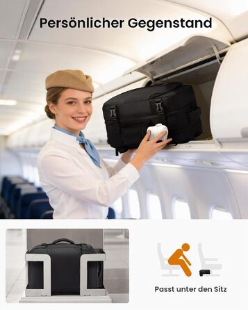Рюкзак для ручної поклажі LOVEVOOK 40x30x20 см для Ryanair, дорожній рюкзак для ноутбука, сумка в літак для жінок та чоловіків, сірий