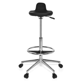 Офісне крісло TOP WORK 03 чорного кольору hjh OFFICE
