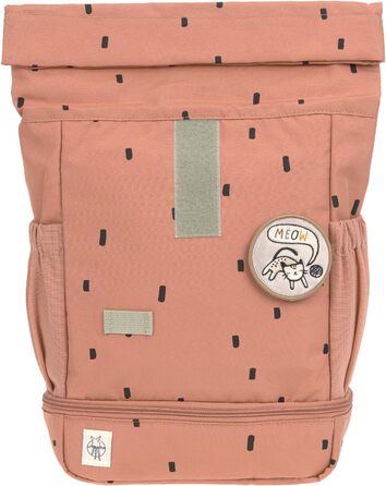 Дитячий рюкзак LÄSSIG Rolltop з нагрудним ременем, водовідштовхувальний, 11 л, карамельний колір, Happy Prints