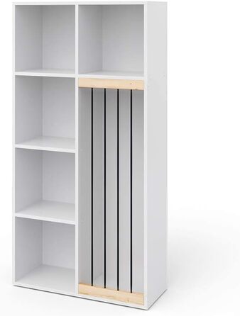 Дитячий стелаж Vicco Marvin білий 72x143 см без коробок