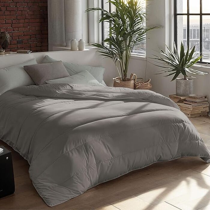 Всесезонна ковдра Zelesta Royalbed 2-в-1 (135x200 см), гіпоалергенна та дихаюча, сіра (Tender Grey)