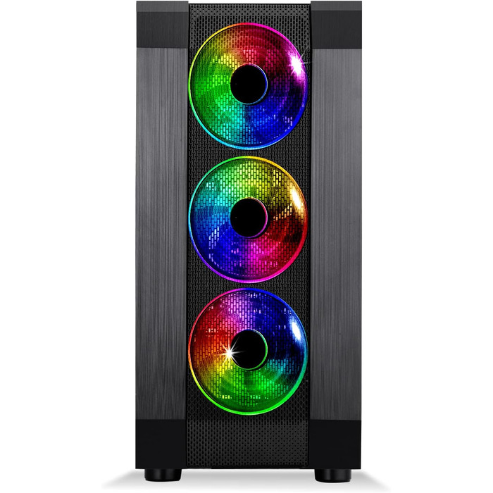 Ігровий корпус SPIRIT OF GAMER Rogue VI ATX/mATX/ITX з гартованим склом, 4 адресовані RGB LED вентилятори 120 мм, сумісний з Aura/MSI Mystic/ASROCK 3Pin