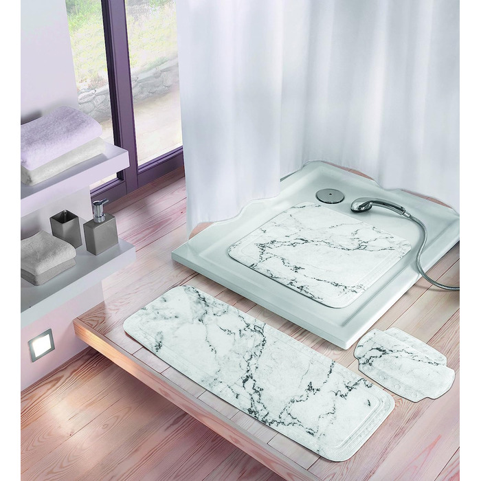 Подушка для шиї Kleine Wolke Marble, ПВХ-піна, антрацит, 32x22 см