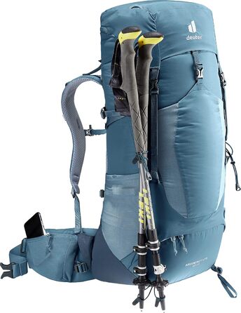 Рюкзак для трекінгу Deuter Aircontact Lite 40+10 л, легкий, атлантик-інк, однотонний
