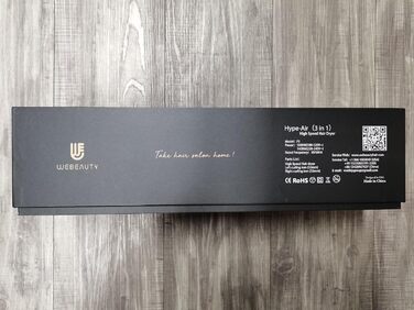 Фен-стайлер 3-в-1 webeauty з іонізацією, 110 000 об/хв, 20 м/с, 200 млн іонів, для сушіння та завивки волосся, рожевий