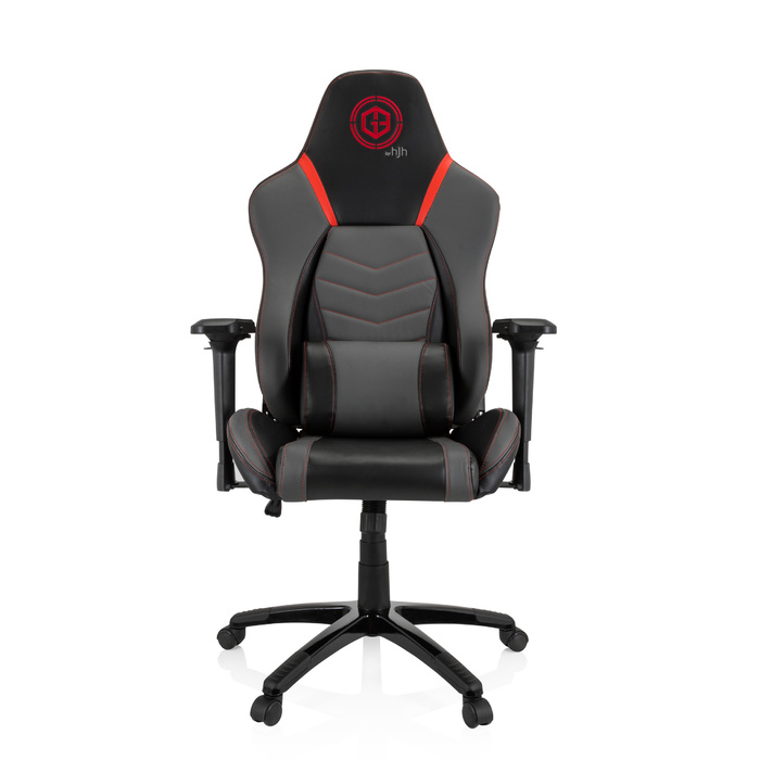 Ігрове крісло / Офісне крісло GAMEBREAKER POLARYS I Leatherette Grey / Red HJH OFFICE