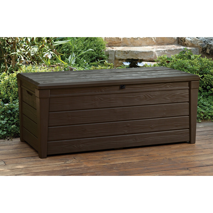 Садова скриня Keter BRIGHTWOOD STORAGE BOX 455 л, коричнева