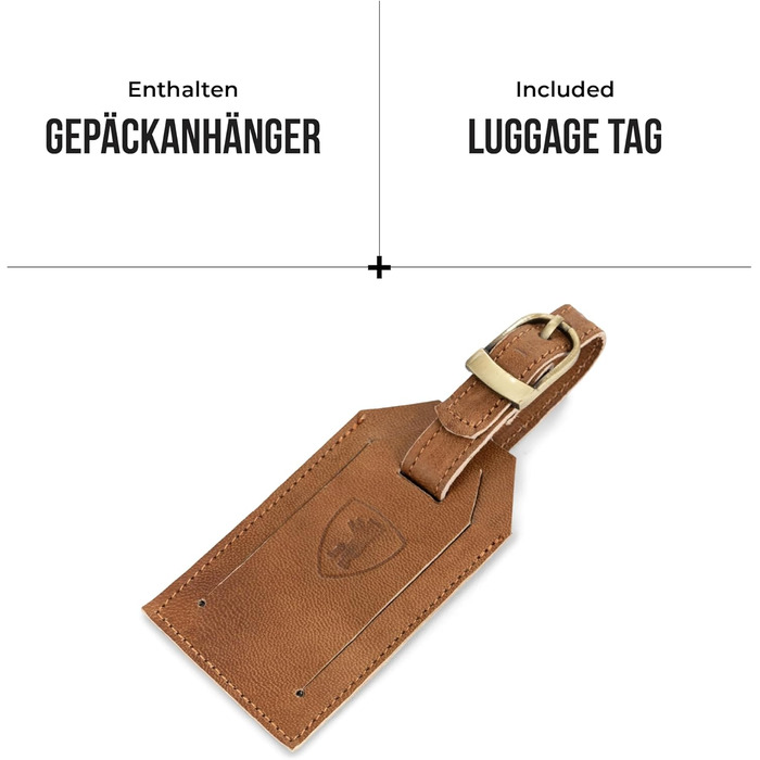 Шкіряна дорожня сумка Berliner Bags Oslo 50 л, водонепроникна, з відділенням для взуття, для чоловіків і жінок