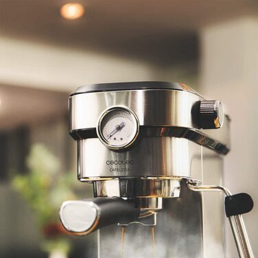 Кавомашина Cecotec Cafelizzia 790 Steel Pro: Еспресо та Капучино, 1350W, 20 Бар, Нержавіюча сталь