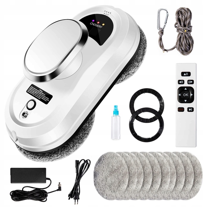 Робот-пилосос Chover TR-PH10V (білий) з функціями вологого прибирання та миття вікон