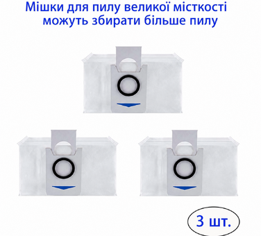 Комплект запасних частин ZYBULSHJT для пилососа ECOVACS Deebot X1 (Omni, Turbo): роликова щітка, бокові щітки, фільтри, серветки, мішки