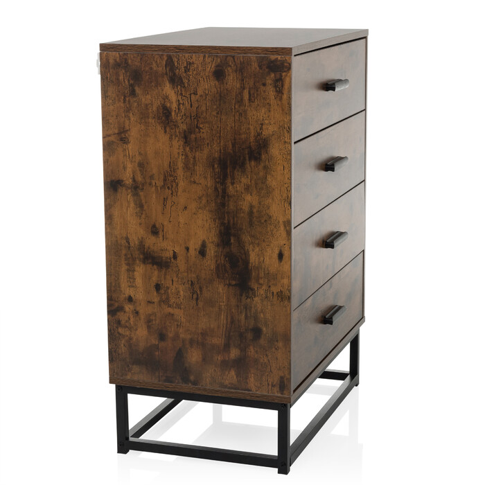 Сервант / комод VINSTRA 60x38,5x83,3 см 4 шухляди коричневий hjh LIVING