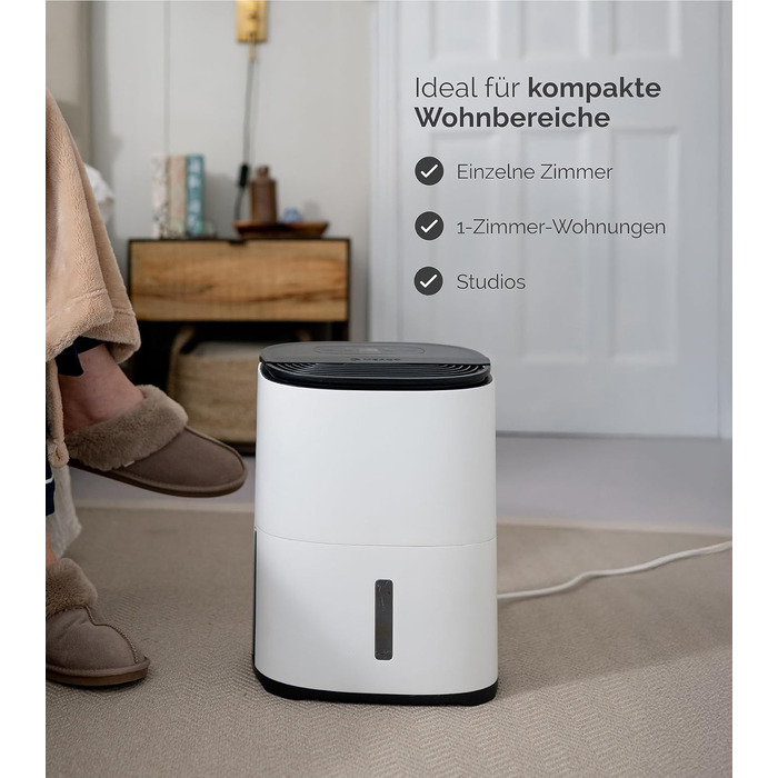 Meaco MeacoDry Arete® Two 25L: Повітряний осушувач та очищувач з HEPA-фільтром H13, Wi-Fi, інтелектуальні режими (вугільний фільтр, 5 років гарантії)