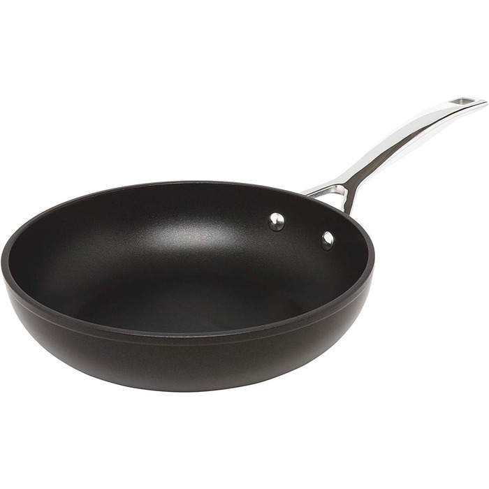 Сковорода LE CREUSET з антипригарним покриттям, 24 см, для всіх плит (індукція), антрацит/срібло