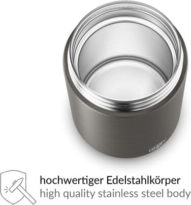 Термоконтейнер для їжі alfi ENDLESS FOOD MUG 500 мл, лаванда, з додатковим снек-потом, 3-в-1, із нержавіючої сталі, ізольований, не протікає, зберігає тепло до 5 годин, холод – до 10 годин, можна мити в посудомийній машині