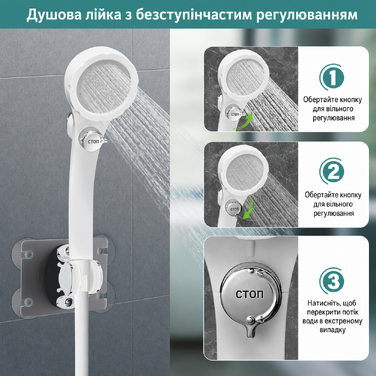 Портативний душ для кемпінгу з акумулятором 6000 мА·г та індикатором температури, набір мобільного душу з лійкою і шлангом для походів, кемпінгу, подорожей, пляжу та домашніх улюбленців