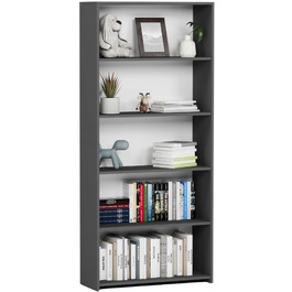 Стелаж Framire 80 x 30 x 180 см, антрацит