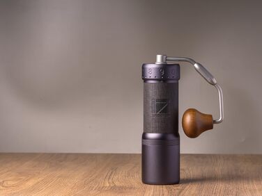 Кавомолка ручна 1Zpresso J-Ultra, сірий колір, конічні жорна, складний руків'я, магнітний контейнер 40г, регулювання помелу, швидка кавомолка для еспресо