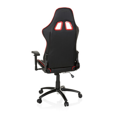 Ігрове крісло / Офісне крісло LEAGUE PRO Штучна шкіра Чорний / Червоний HJH OFFICE
