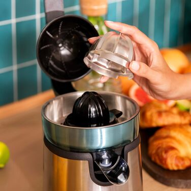 Citruspresse електрична Cecotec EssentialVita Hyden 120 для апельсинів та цитрусових, 120 Вт, сталь