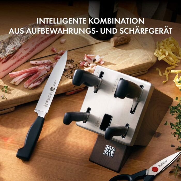 Набір ножів Zwilling Gourmet 7 предметів сірий, з самозаточкою, з нержавіючої сталі, Twin Grip, 12 см