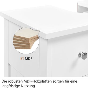 Тумба під умивальник Yaheetech, сільський стиль, з шухлядою та 2 дверцятами, темно-сіра, 60x30x60 см – шафа для ванної кімнати